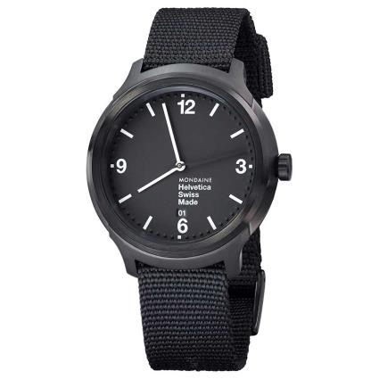 Relógio Helvetica No1 43 Bold 43 mm Black / Black Nylon