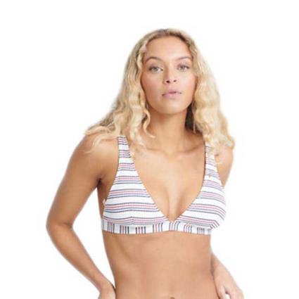 Top De Biquíni Edit Stripe XS White Stripe