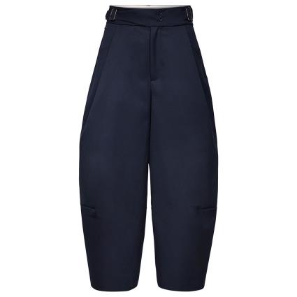 Calças 3d Wide Crop 26 Naval Blue