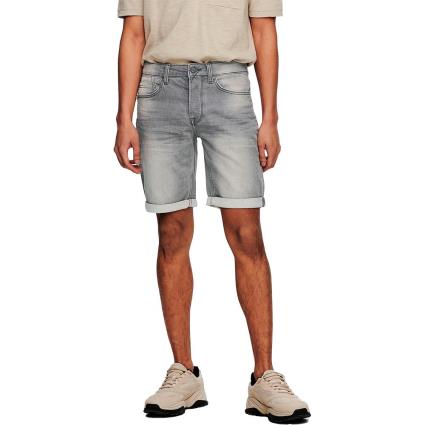 Shorts Jeans Ply Regular Pk 8584 S Grey Denim