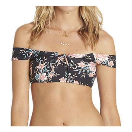 Top De Biquíni Let It Bloom Lace Up XS Black Sands