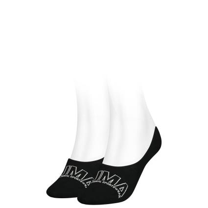 Meias Logo Footie 2 Pares EU 39-42 Black Combo