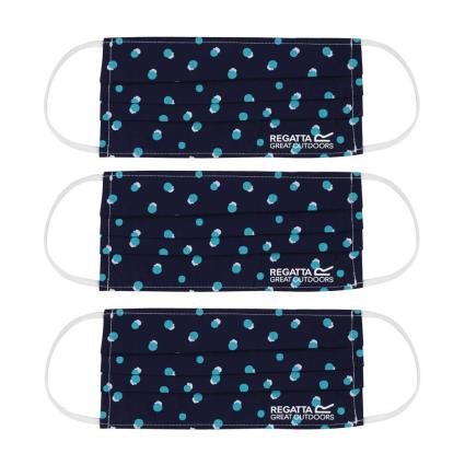 Máscara Facial Triple Layer One Size Navy Dbl Dot