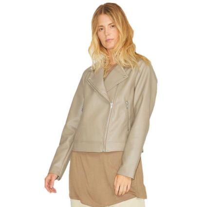 Casaco Couro Gail Faux Biker L Brindle