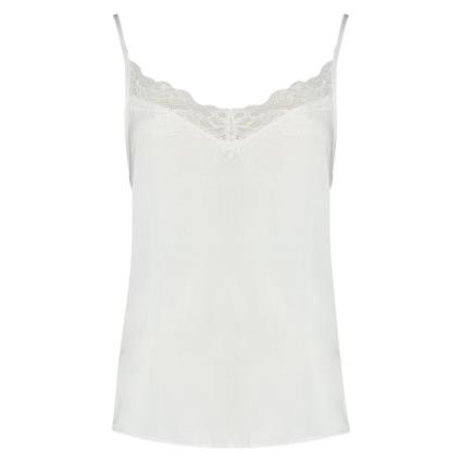 Camiseta Sem Mangas Appa Lace 40 Cloud Dancer / Detail Dtm Lace