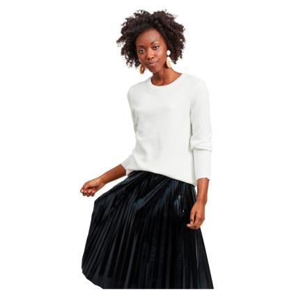 Suéter Manga Comprida O Neck Ril S White Alyssum