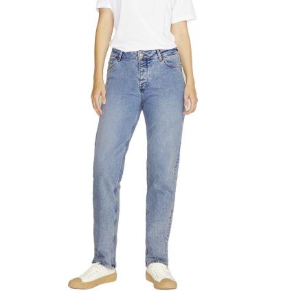 Jeans Cintura Média Seoul Straight 31 Light Blue Denim