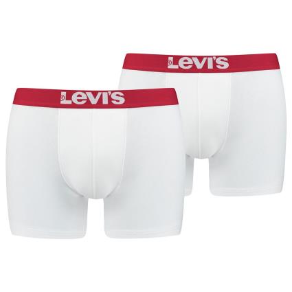 Levi´s ® Escorregar Solid Basic 2 Unidades XL White / White