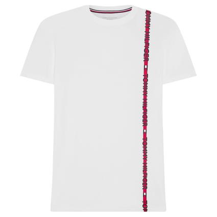 Camisa Logo Stripe M White