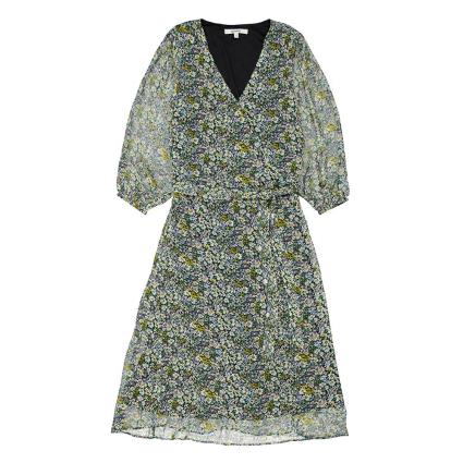 Vestido Curto Allover Floral Print XL Powder Blue