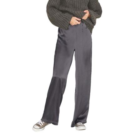 Calça Kira Regular Satin M Asphalt