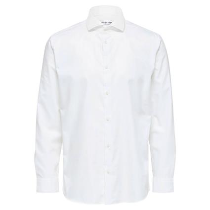 Camisa Manga Comprida Ethan Cut Away Slim M Bright White