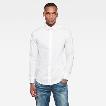 Camisa Manga Comprida Dressed Super Slim S White