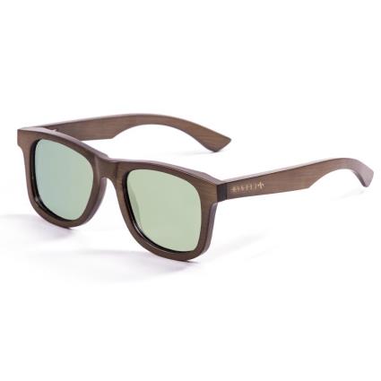 Oculos Escuros Pure CAT3 Bamboo Dark Brown With Revo Green Polarize Lens