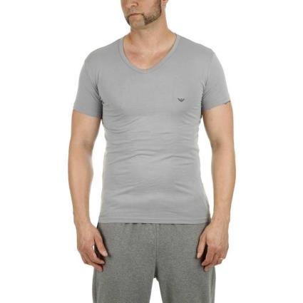 Camiseta De Manga Curta 111512 Cc717 L Grey / Navy Blue
