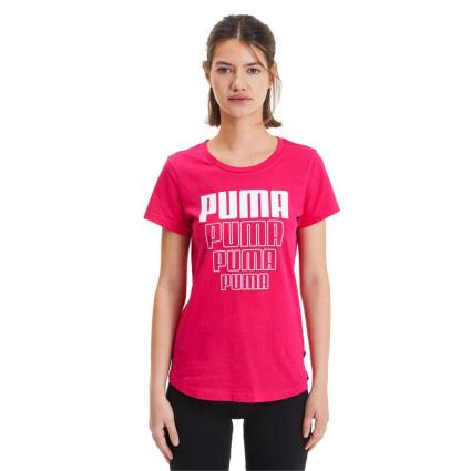Camiseta Manga Curta Rebel Graphic S Bright Rose