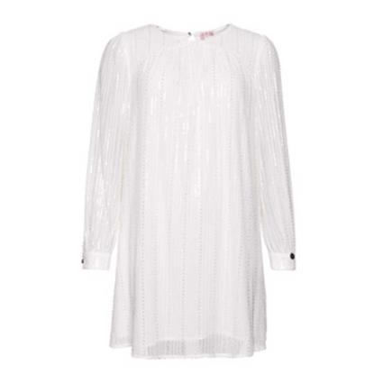 Vestido Curto Sequin S White Sequin