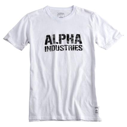 Camiseta De Manga Curta Camo Print M White