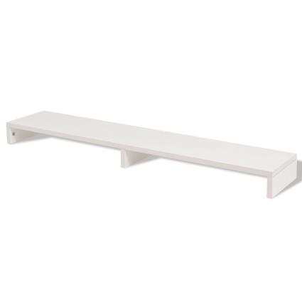 Suporte para monitor madeira compensada 118x23,5x9 cm branco