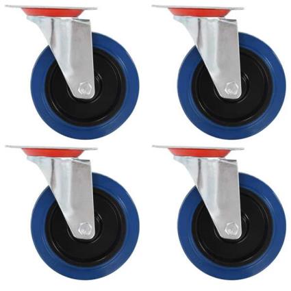 24 pcs rodas giratórias 125 mm