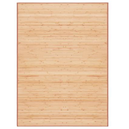 Tapete de bambu 160x230 cm castanho