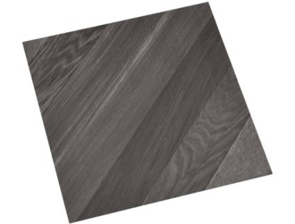 Tábuas soalho autoadesivas 20 pcs 1,86 m² PVC cinzento riscas
