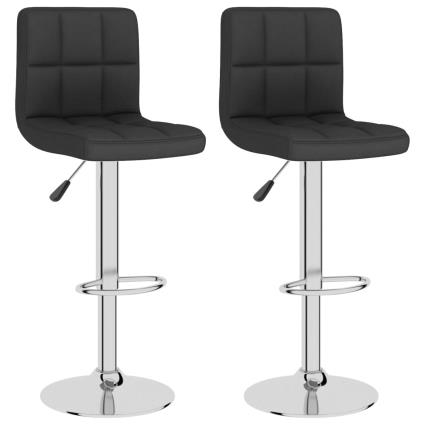 Bancos de bar 2 pcs tecido preto