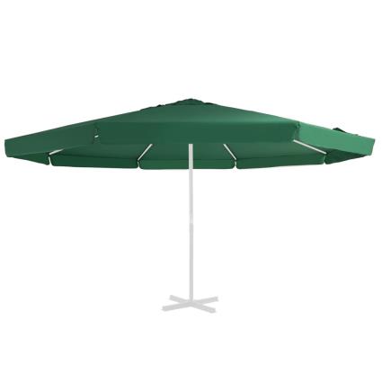 Tecido de substituição p/ guarda-sol de exterior 500 cm verde