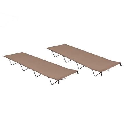 Camas campismo 2 pcs 180x60x19cm tecido oxford/aço cinza-acast.