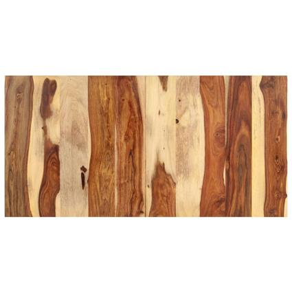 Tampo de mesa 120x60x(2,5-2,7) cm madeira de sheesham maciça