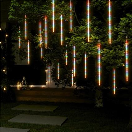 Luzes meteoro 20 pcs 50cm 720 luzes LED int./ext. colorido
