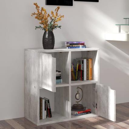 Estante 60x27,5x59,5 cm contraplacado cinzento-cimento
