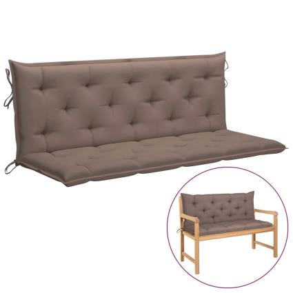 Almofadão p/ cadeira de baloiço 150 cm tecido cinza-acastanhado