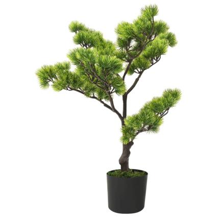 Bonsai pinus artificial com vaso 60 cm verde