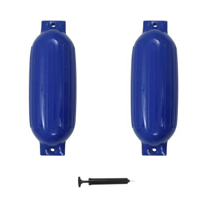 Defensas de barco 2 pcs 69x21,5 cm PVC azul