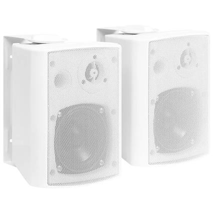 Colunas de som para parede interior/exterior 2 pcs 80 W branco