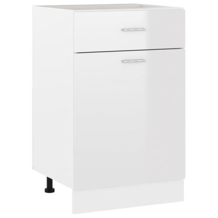 Armário inferior c/ gavetas 50x46x81,5cm contraplacado branco