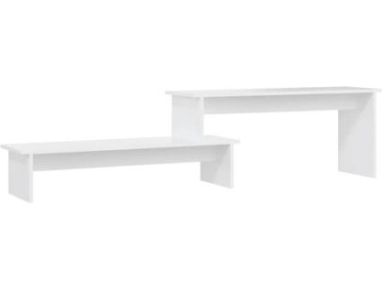 Móvel de TV 180x30x43 cm contraplacado branco