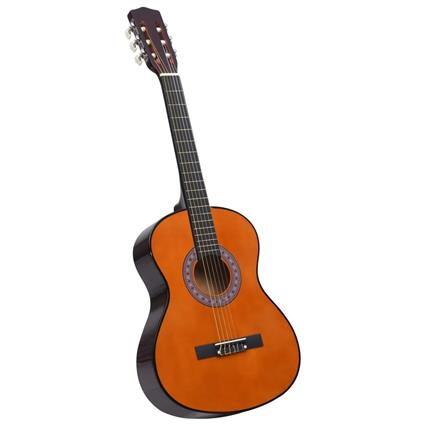 Guitarra clássica iniciantes/crianças 3/4 36' madeira de tilia