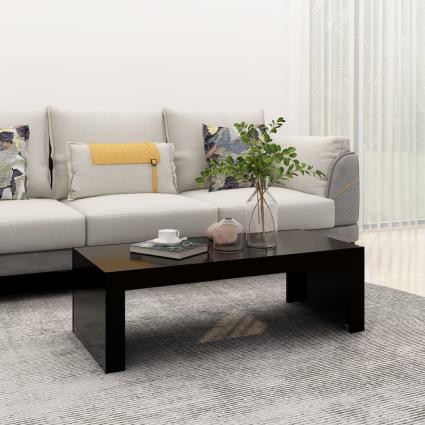 Mesa de centro 110x50x35 cm contraplacado preto