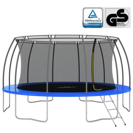 Conjunto de trampolim redondo 488x90 cm 150 kg