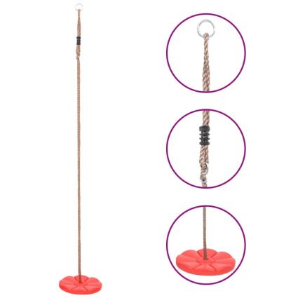 Baloiço de placa 200 cm vermelho