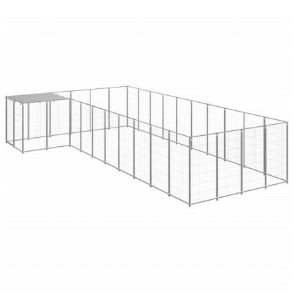Canil 13,31 m² aço prateado