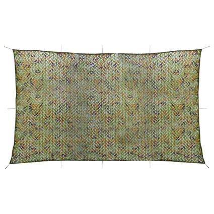 Rede de camuflagem com saco de armazenamento 2x6 m verde
