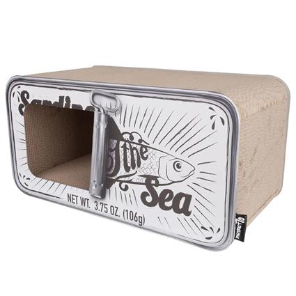 Arranhador/caverna para gatos SARDINE branco