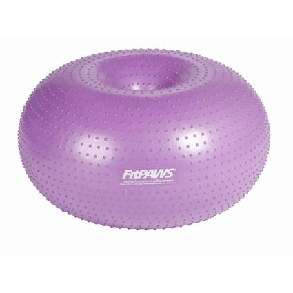 Bola equilíbrio p/ animais estimação TRAX Doughnut 55 cm roxo