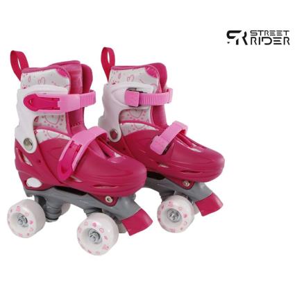 Patins ajustáveis 31-34 rosa