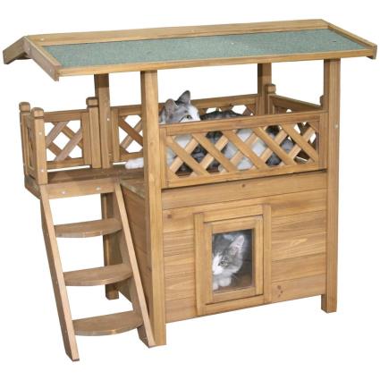 Casa para gatos Lodge 77x50x73 cm