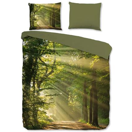 Capa de edredão WOODS 140x200/220 cm verde