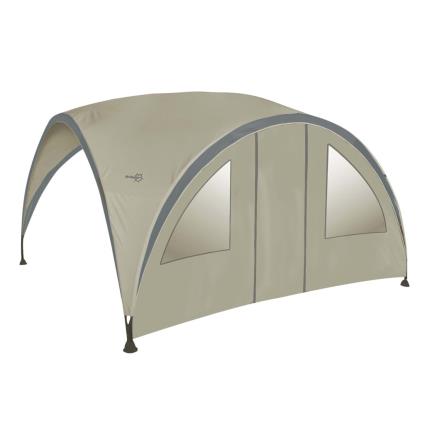 Parede lateral c/ porta para abrigo de festas L bege 4472220